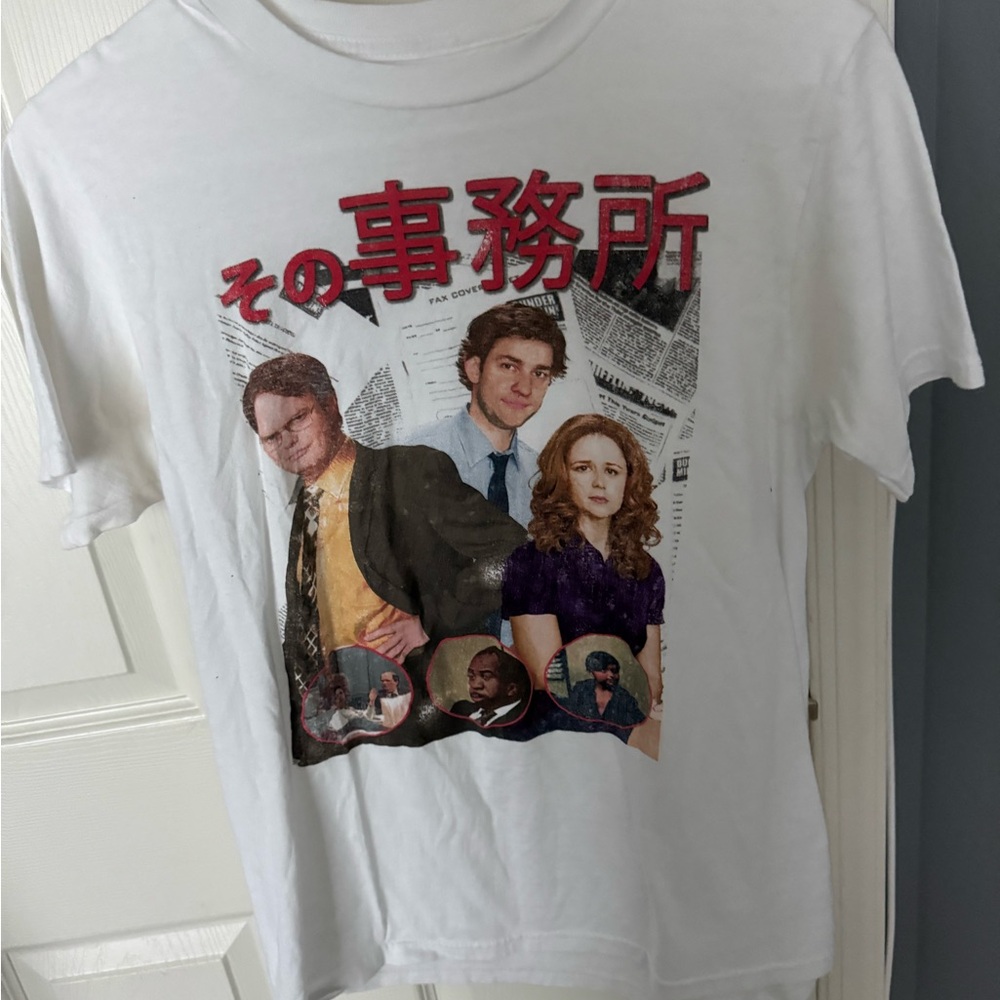 The Office White Graphic T-Shirt - Size S